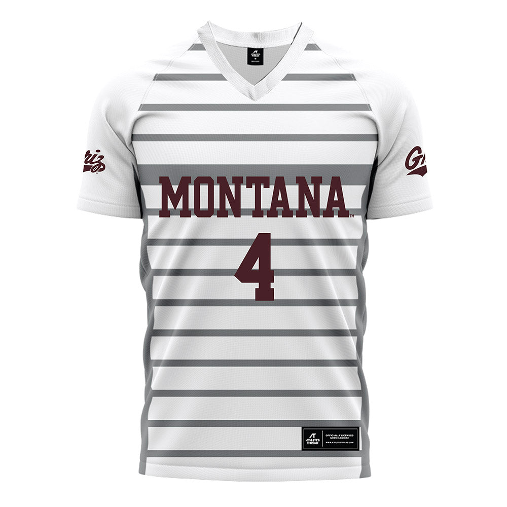 Montana - NCAA Women's Soccer : Allison Henrikson - White Soccer Jersey-0