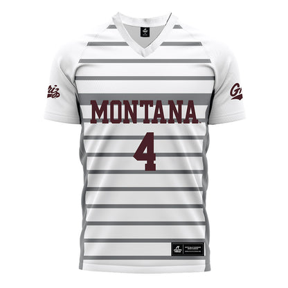 Montana - NCAA Women's Soccer : Allison Henrikson - White Soccer Jersey-0