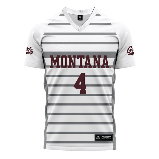 Montana - NCAA Women's Soccer : Allison Henrikson - White Soccer Jersey-0