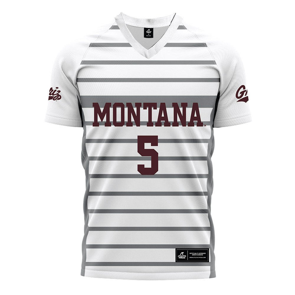 Montana - NCAA Women's Soccer : Caylee Kerr - White Soccer Jersey-0