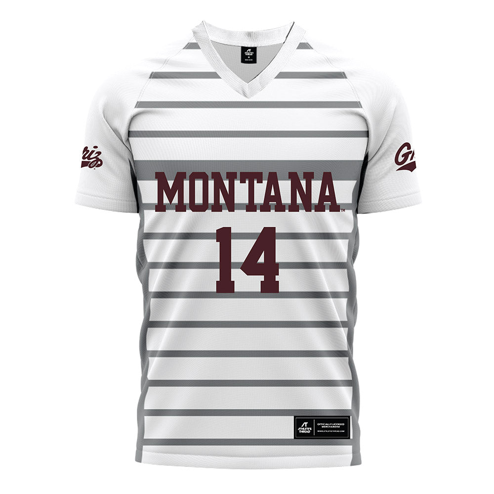 Montana - NCAA Women's Soccer : Mia Draper - White Soccer Jersey-0