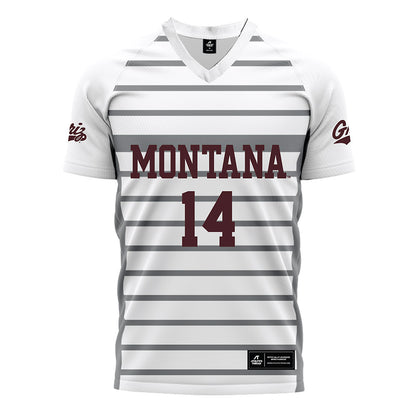 Montana - NCAA Women's Soccer : Mia Draper - White Soccer Jersey-0
