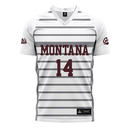 Montana - NCAA Women's Soccer : Mia Draper - White Soccer Jersey-0