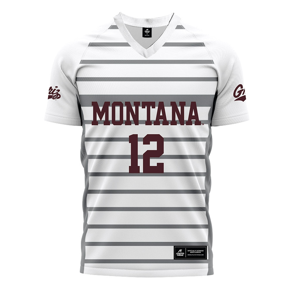 Montana - NCAA Women's Soccer : Lucie Rokos - White Soccer Jersey-0