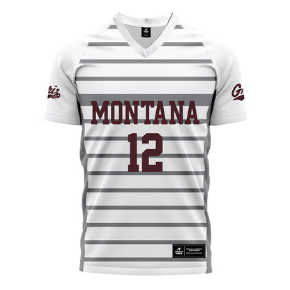 Montana - NCAA Women's Soccer : Lucie Rokos - White Soccer Jersey-0