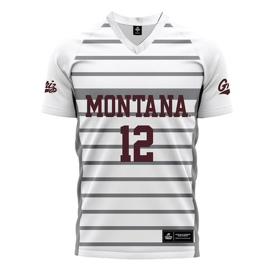 Montana - NCAA Women's Soccer : Lucie Rokos - White Soccer Jersey-0