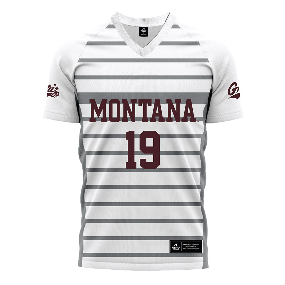 Montana - NCAA Women's Soccer : Kendel Johnson - White Soccer Jersey-0