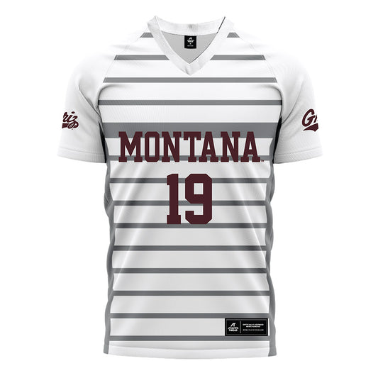 Montana - NCAA Women's Soccer : Kendel Johnson - White Soccer Jersey-0