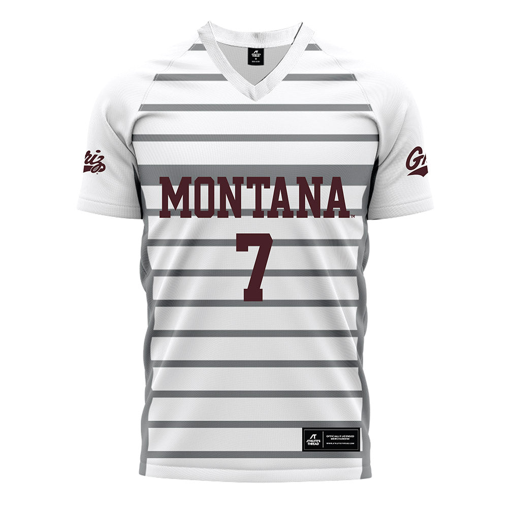 Montana - NCAA Women's Soccer : Kayla Rendon Bushmaker - White Soccer Jersey