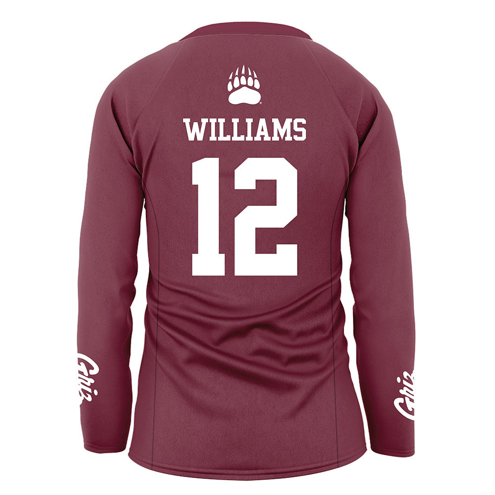 Montana - NCAA Women's Volleyball : Emma Williams - Maroon Volleyball Jersey