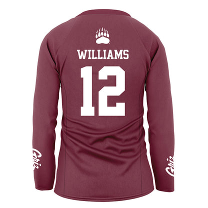 Montana - NCAA Women's Volleyball : Emma Williams - Maroon Volleyball Jersey