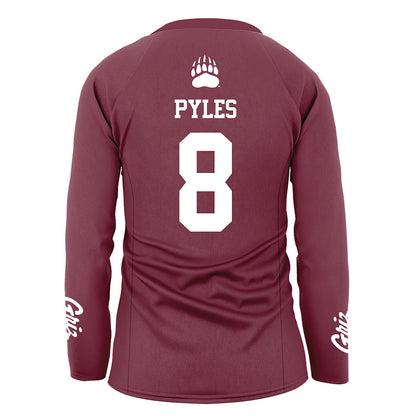 Montana - NCAA Women's Volleyball : Maddie Pyles - Maroon Volleyball Jersey