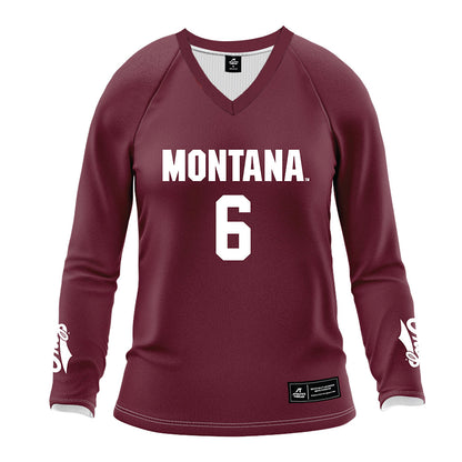 Montana - NCAA Women's Volleyball : Annika Wright - Maroon Volleyball Jersey-0