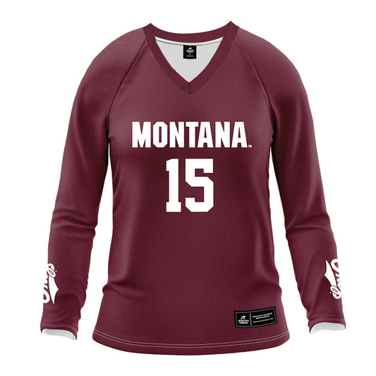 Montana - NCAA Women's Volleyball : Calista Ousley - Maroon Volleyball Jersey