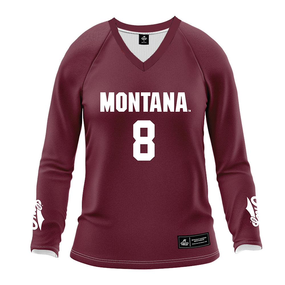 Montana - NCAA Women's Volleyball : Maddie Pyles - Maroon Volleyball Jersey