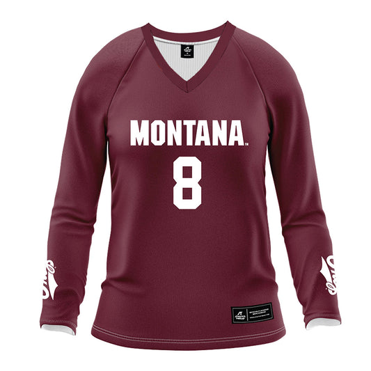 Montana - NCAA Women's Volleyball : Maddie Pyles - Maroon Volleyball Jersey
