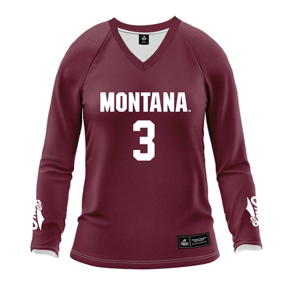 Montana - NCAA Women's Volleyball : Grace Ryland - Maroon Volleyball Jersey-0