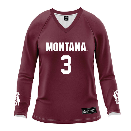 Montana - NCAA Women's Volleyball : Grace Ryland - Maroon Volleyball Jersey-0