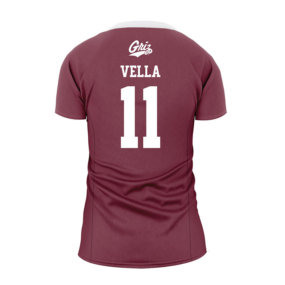Montana - NCAA Women's Volleyball : Sophia Vella - Maroon Volleyball Jersey-1
