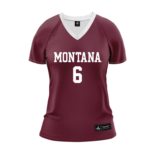 Montana - NCAA Women's Volleyball : Annika Wright - Maroon Volleyball Jersey-0