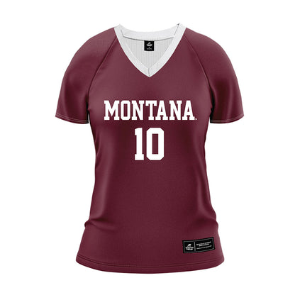 Montana - NCAA Women's Volleyball : Delaney Russell - Maroon Volleyball Jersey