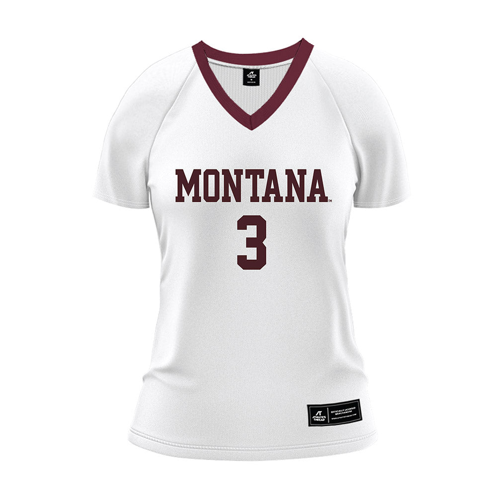 Montana - NCAA Women's Volleyball : Grace Ryland - White Volleyball Jersey-0