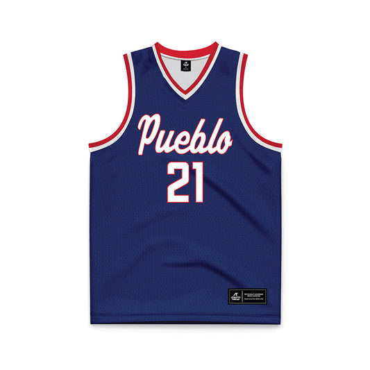 CSU Pueblo - NCAA Men's Basketball : Ty Adam - Basketball Jersey-0