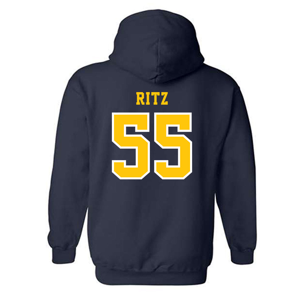 Coppin State - NCAA Baseball : Justin Ritz - Classic Shersey Hooded Sweatshirt-1