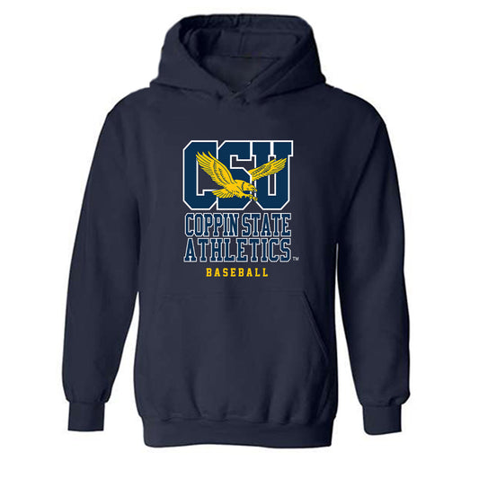 Coppin State - NCAA Baseball : Jordan Treadwell - Classic Shersey Hooded Sweatshirt-0