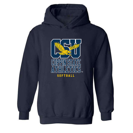 Coppin State - NCAA Softball : JoMhara Benning - Classic Shersey Hooded Sweatshirt-0