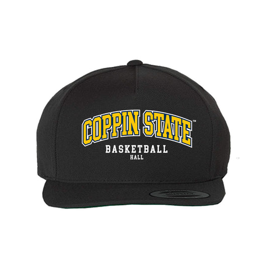 Coppin State - NCAA Men's Basketball : Demariontay Hall - Snapback Hat-0