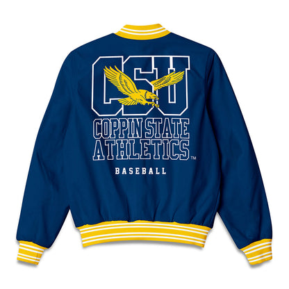 Coppin State - NCAA Baseball : Bryce Thompson - Bomber Jacket-1