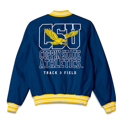 Coppin State - NCAA Men's Track & Field : Amiri Goode - Bomber Jacket-1