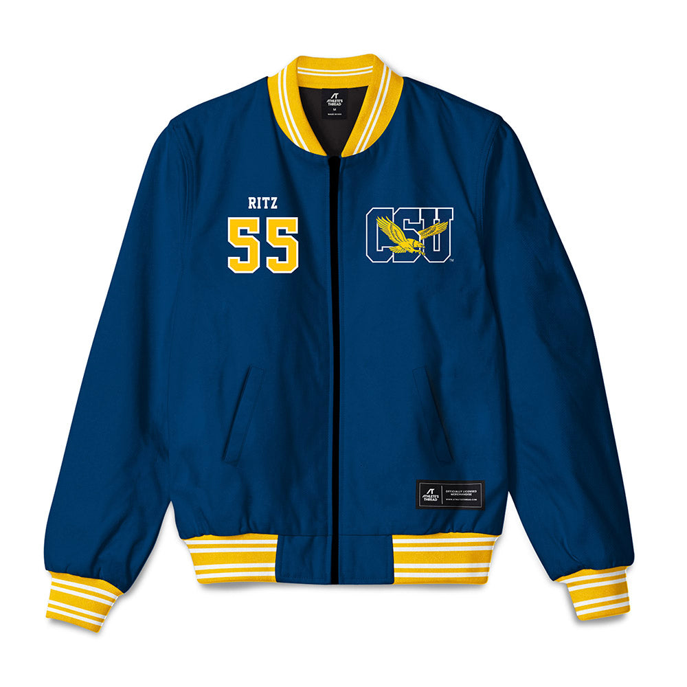 Coppin State - NCAA Baseball : Justin Ritz - Bomber Jacket-0