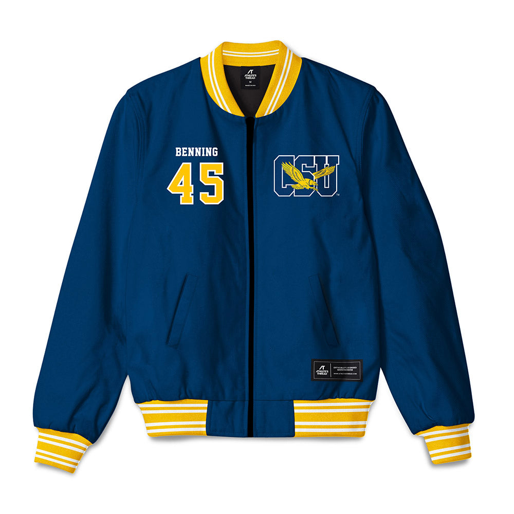Coppin State - NCAA Softball : JoMhara Benning - Bomber Jacket-0