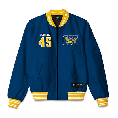 Coppin State - NCAA Softball : JoMhara Benning - Bomber Jacket-0