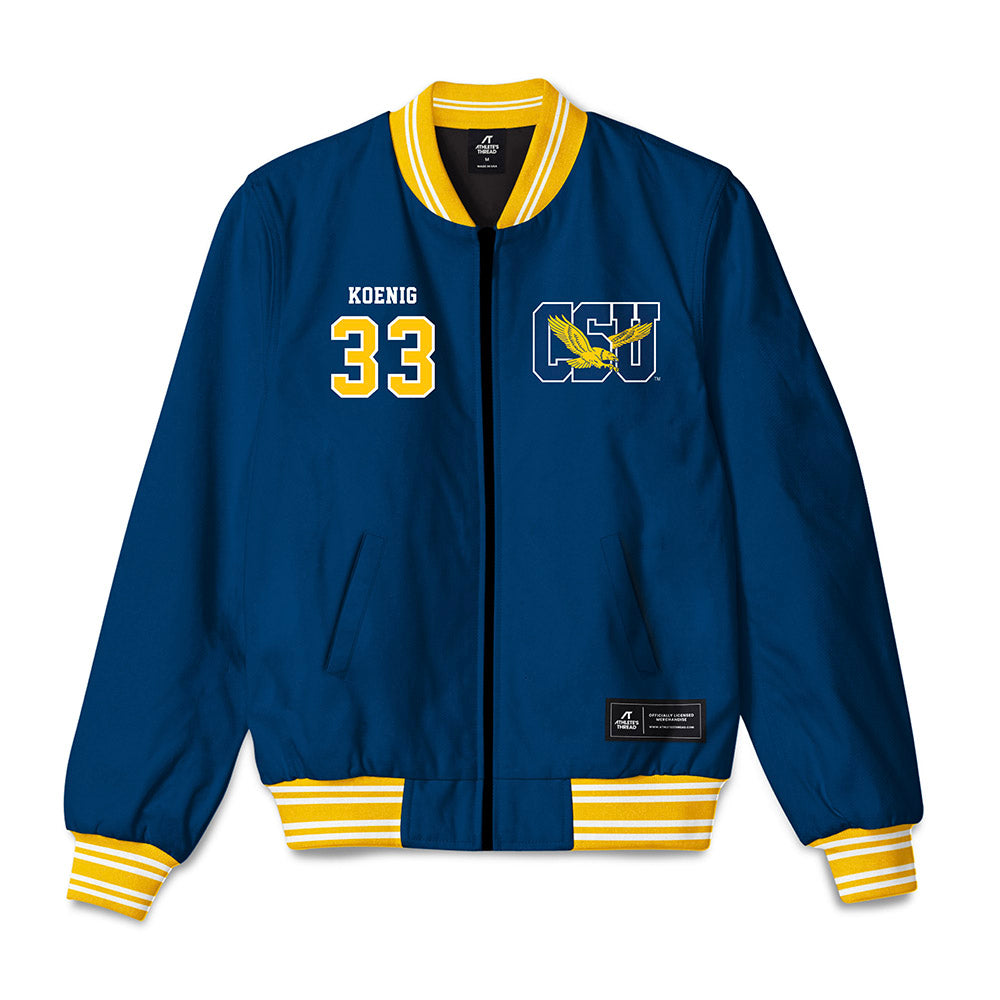 Coppin State - NCAA Men's Basketball : Tyler Koenig - Bomber Jacket-0