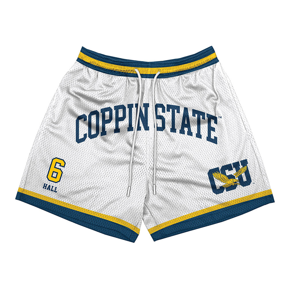 Coppin State - NCAA Men's Basketball : Demariontay Hall - Shorts-0