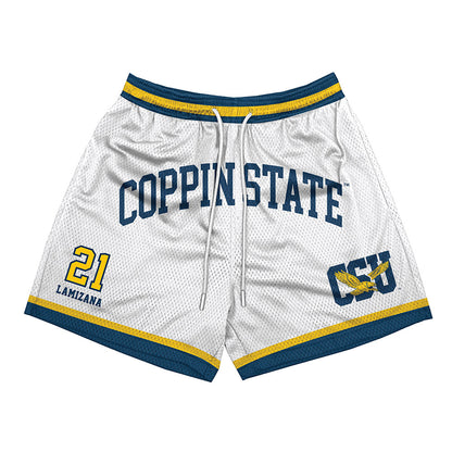 Coppin State - NCAA Men's Basketball : Nelson Lamizana - Shorts-0