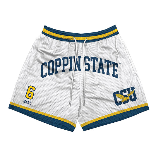 Coppin State - NCAA Men's Basketball : Demariontay Hall - Shorts-0