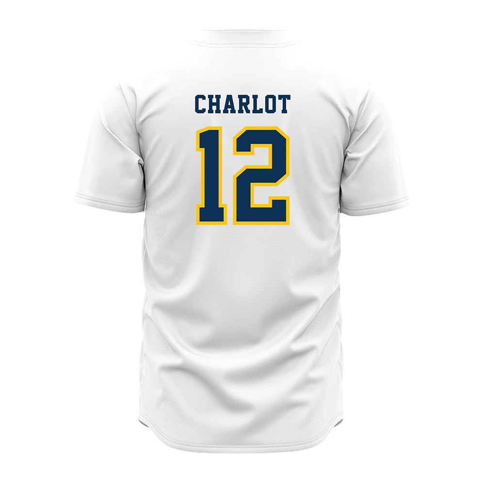 Coppin State - NCAA Baseball : Elijah Charlot - White Jersey-1