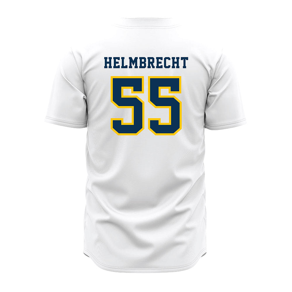 Coppin State - NCAA Baseball : Brett Helmbrecht - White Jersey-1