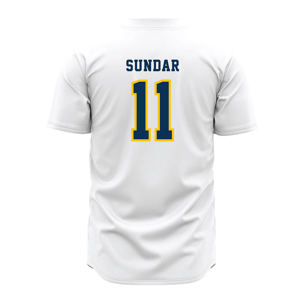 Coppin State - NCAA Baseball : Pranav Sundar - White Jersey-1