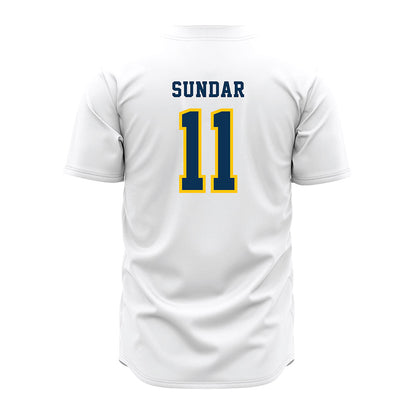 Coppin State - NCAA Baseball : Pranav Sundar - White Jersey-1