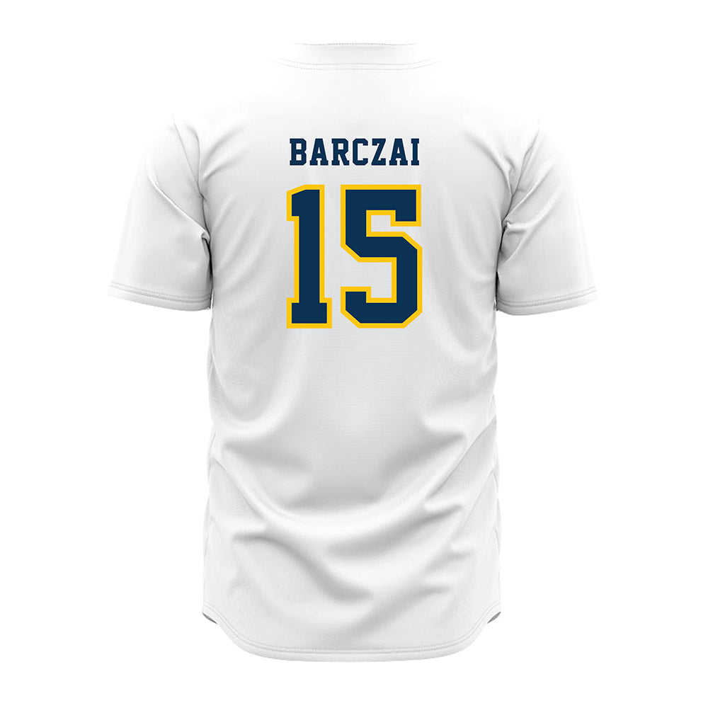 Coppin State - NCAA Baseball : Brennen Barczai - White Jersey-1