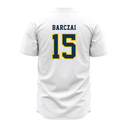 Coppin State - NCAA Baseball : Brennen Barczai - White Jersey-1
