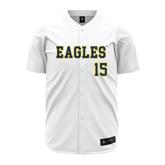 Coppin State - NCAA Baseball : Brennen Barczai - White Jersey-0