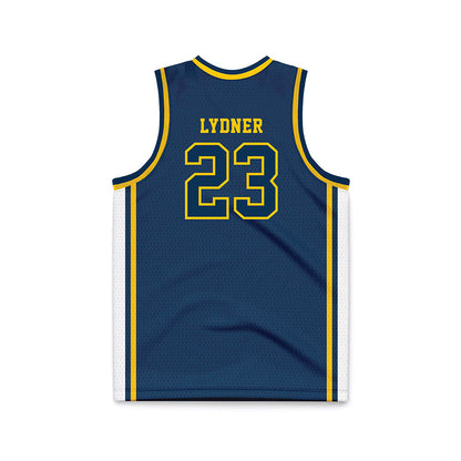 Coppin State - NCAA Men's Basketball : Daveyon Lydner - Navy Basketball Jersey-1