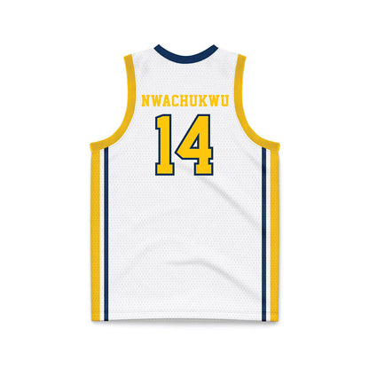 Coppin State - NCAA Women's Basketball : Princess Nwachukwu - White Basketball Jersey-1