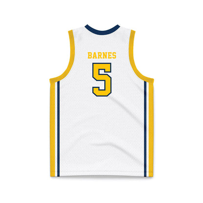 Coppin State - NCAA Women's Basketball : Skylar Barnes - White Basketball Jersey-1